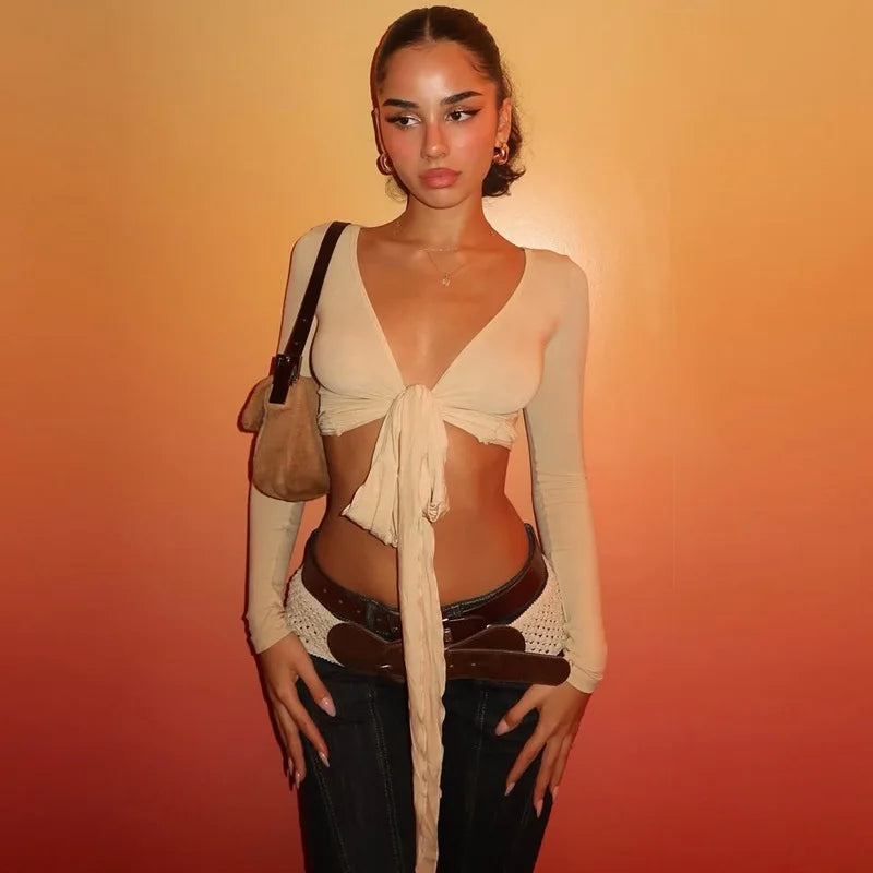 Brooke Tie Front Top