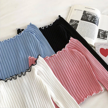 Anna Ruched Slash Collar Sweater Top