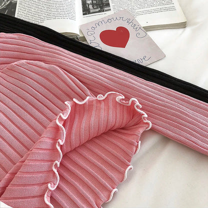 Anna Ruched Slash Collar Sweater Top