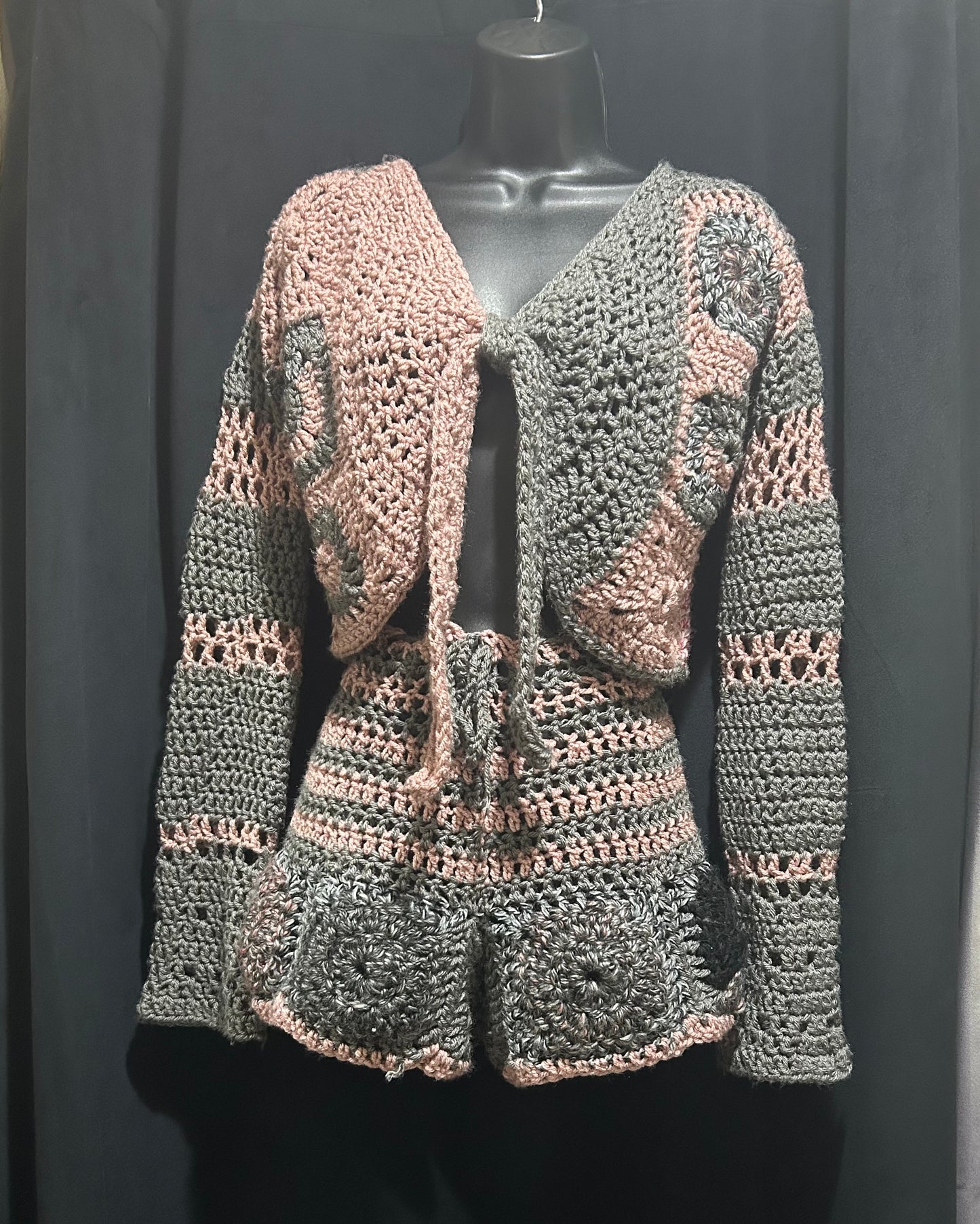 Silver Rose Two Piece Set