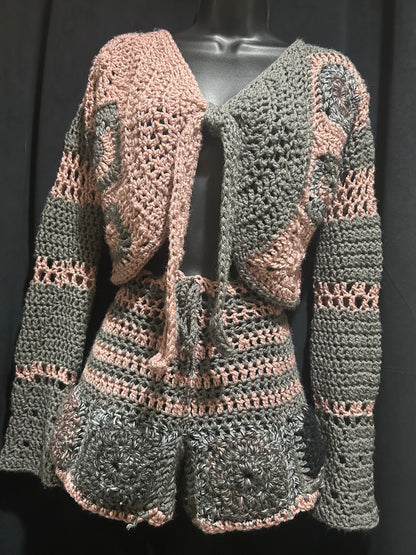 Silver Rose Two Piece Set