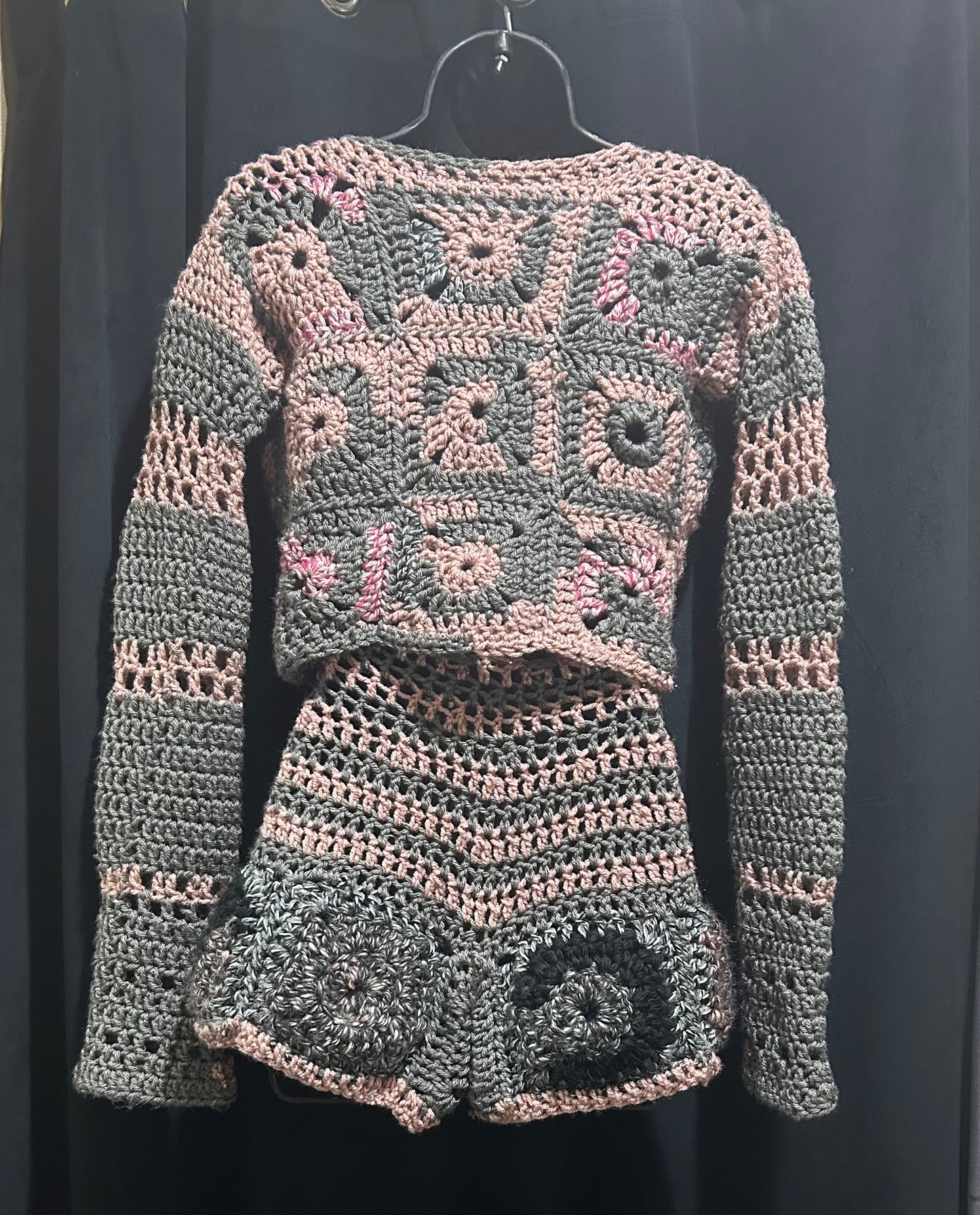 Silver Rose Two Piece Set