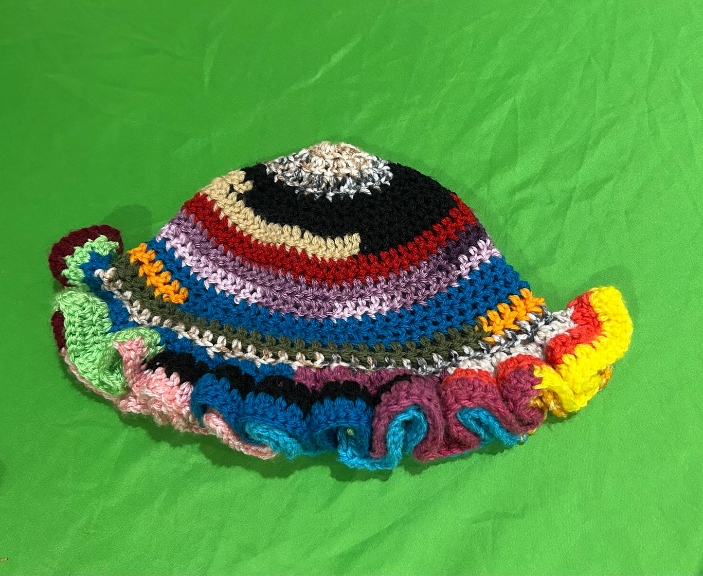 Scrap Yarn Muti-Color Hat