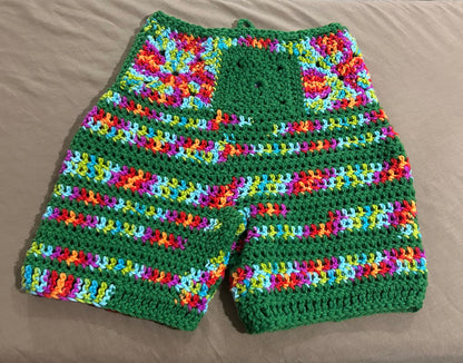 Green Festive Shorts