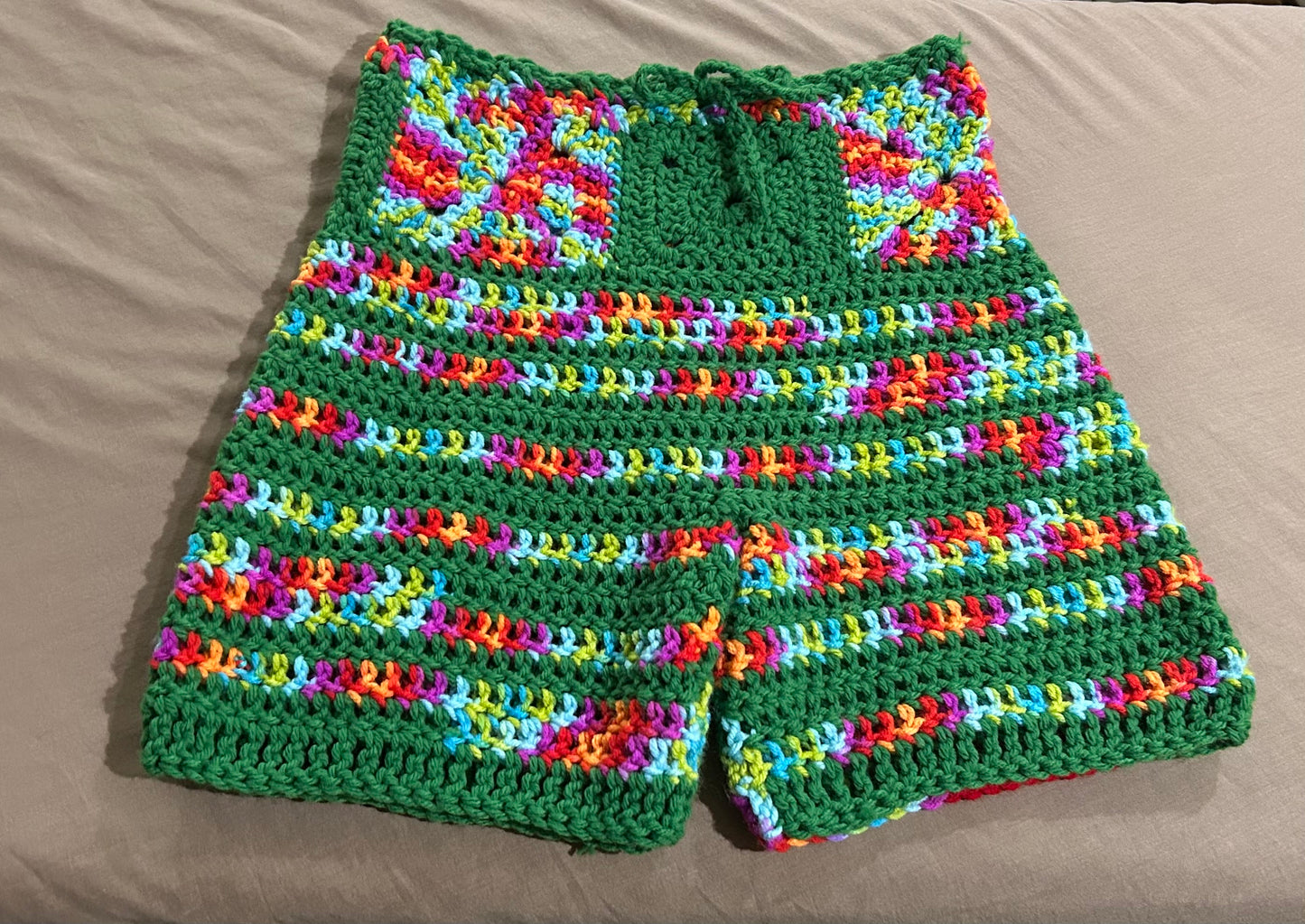 Green Festive Shorts