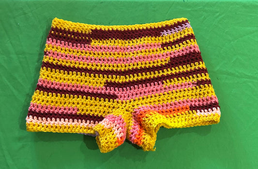 Golden Burgundy Micro Shorts