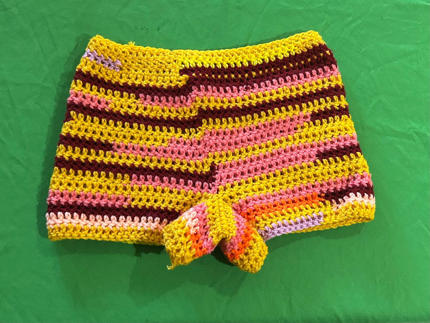 Golden Burgundy Micro Shorts