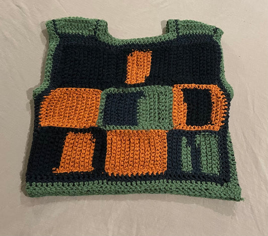 Fall Embers Green Black Vest