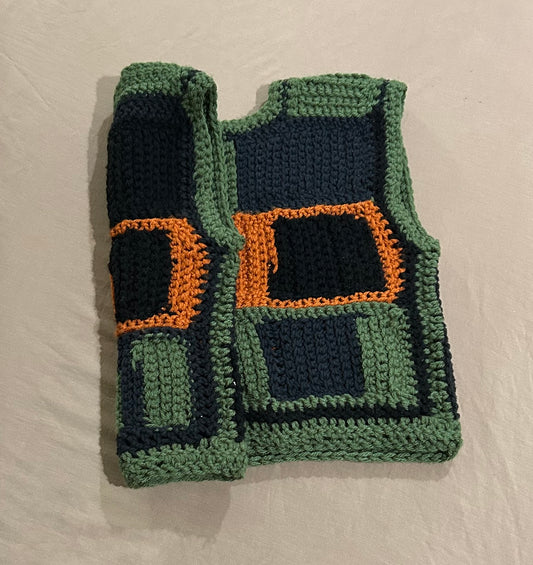 Fall Embers Green Black Vest