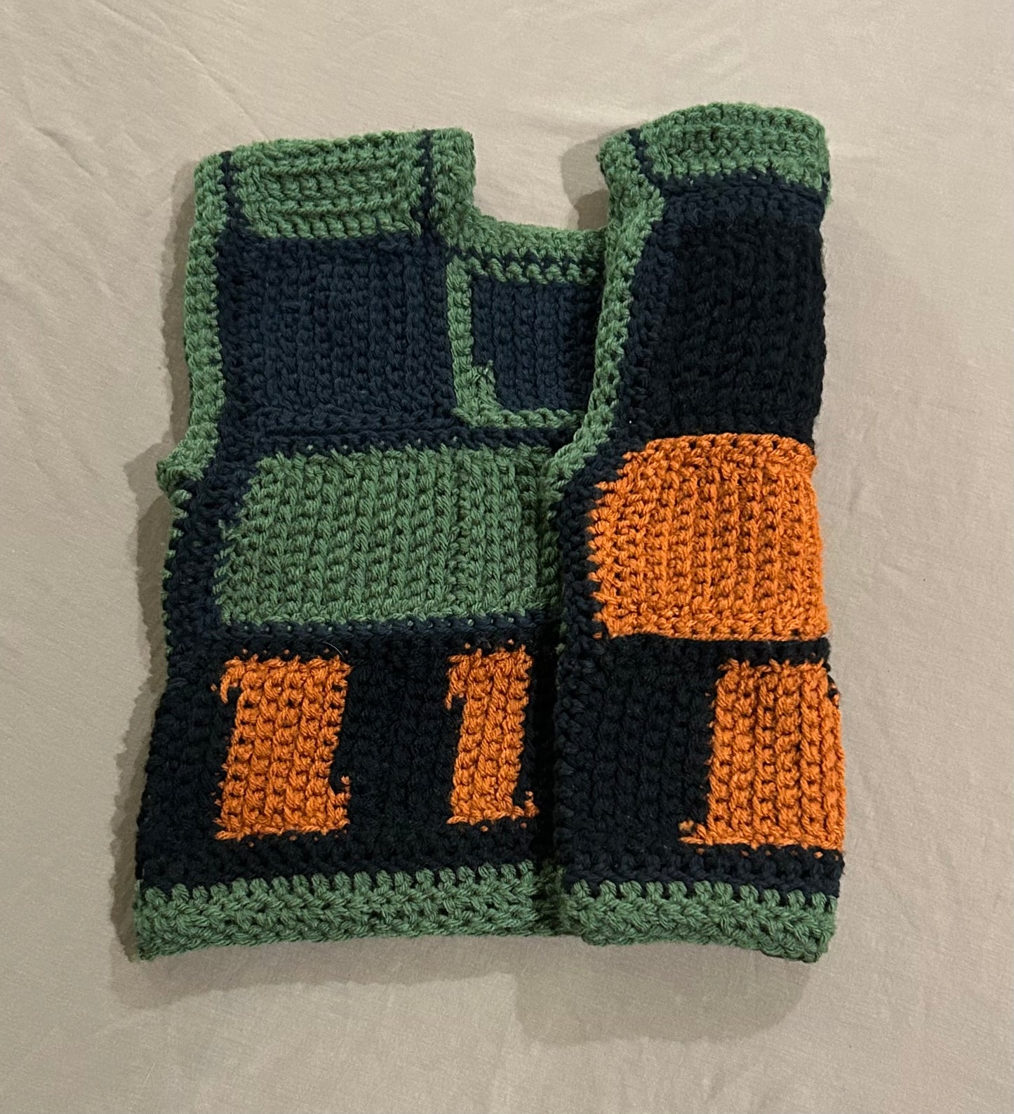 Fall Embers Green Black Vest