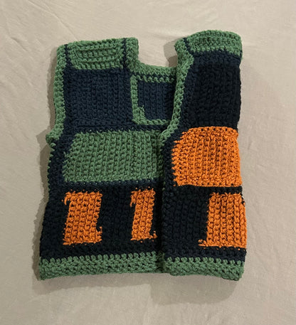 Fall Embers Green Black Vest