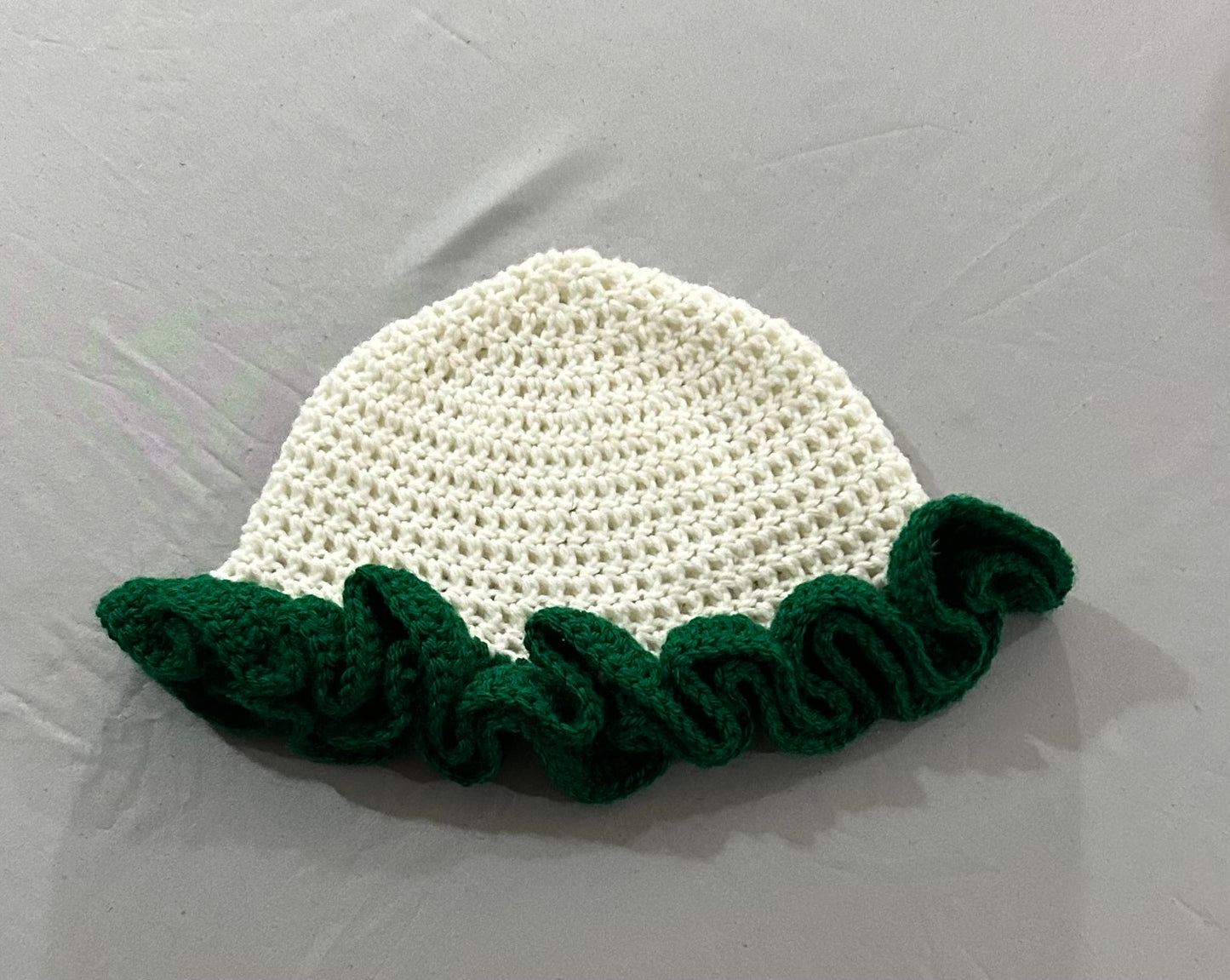 Green Ruffle Hat