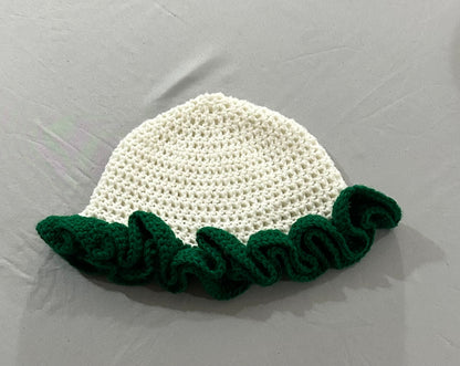 Green Ruffle Hat