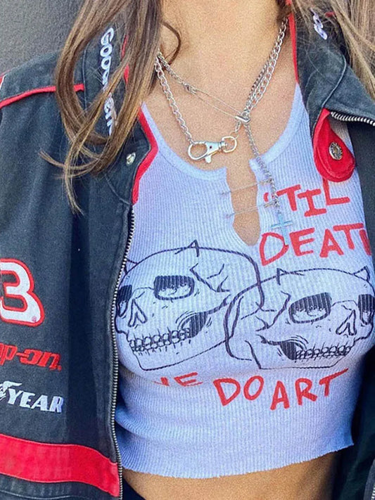 'Til Death Do We Art Crop Top