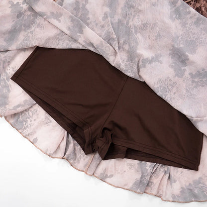 Rachel Collar Flared Long Sleeve Dress