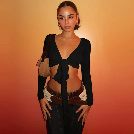 Brooke Tie Front Top