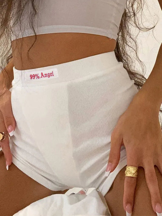 99% Angel Embroidery Shorts