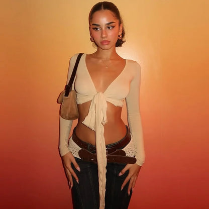 Brooke Tie Front Top