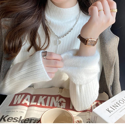 Sarah Velvet Thicken Warm Sweater