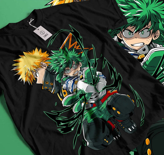 Izuku Midoriya Katsuki Bakugo One For All Boku No Hero Academia Graphic Tee