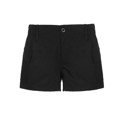 Fashion Cargo Solid Color Low Rise Shorts