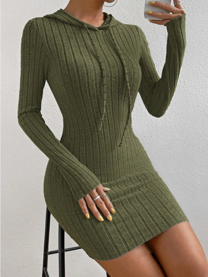 Jane Hooded Drawstring Dress