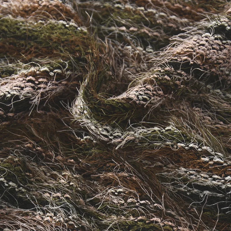 Striped Fall Fashion Knitted Sweater One Shoulder Long Sleeve Dress