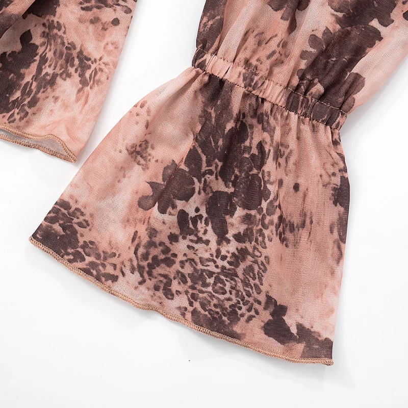 Rachel Collar Flared Long Sleeve Dress