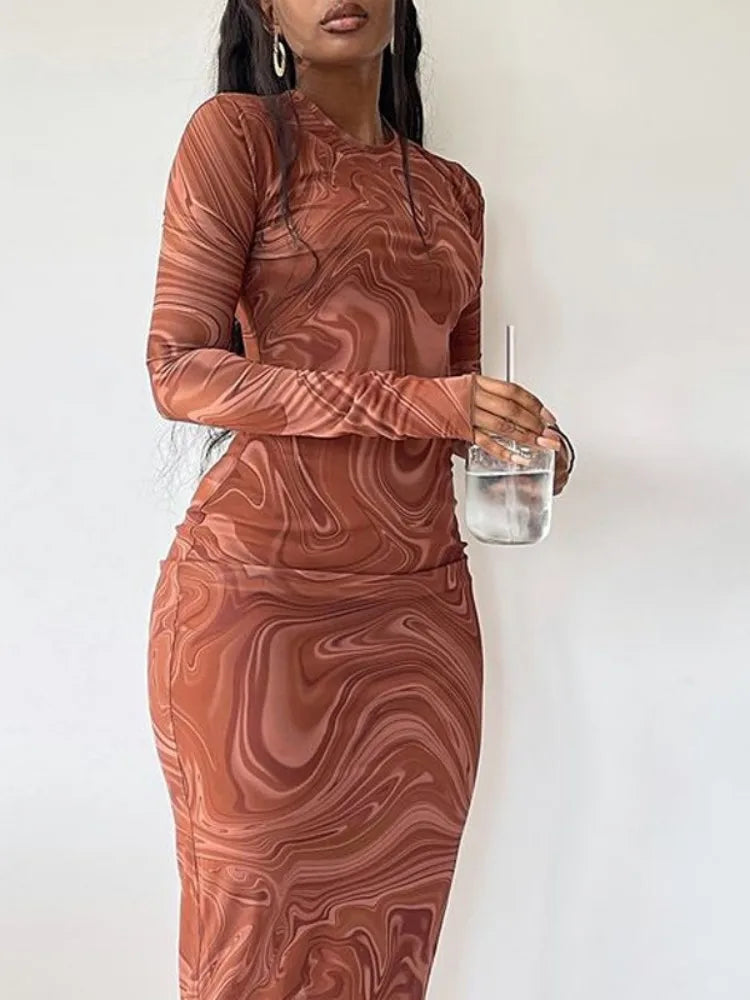 Talia Long Sleeve Bodycon Dress