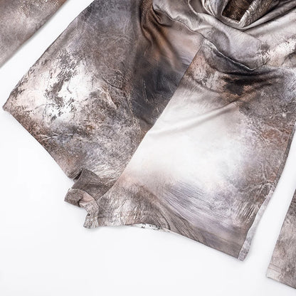 Swing Collar Strapless Top Jumpsuit