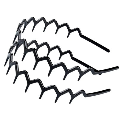 2pcs/set Teeth Non-slip Hair Comb Plastic Headband Hair Ornament Accessories