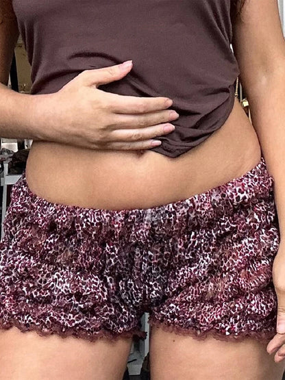 Kaila Ruffle Shorts Elastic Bloomer Shorts