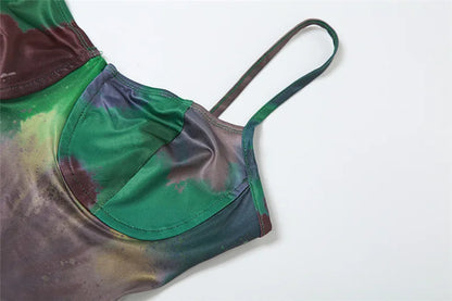 Christie Tie Dye Print Maxi Dress