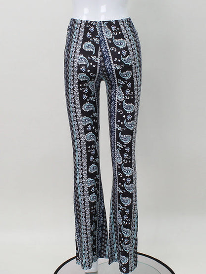 Paisley Mid Waist Pants