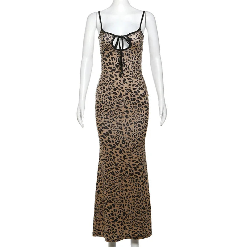 Chelsea Slip Tie Front Maxi Dress