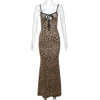 Chelsea Slip Tie Front Maxi Dress