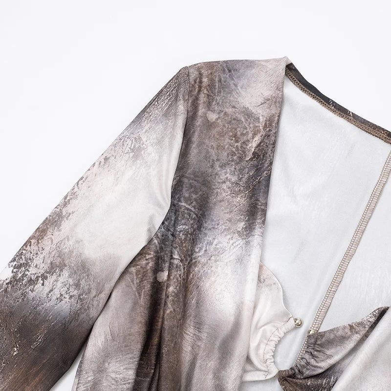 Swing Collar Strapless Top Jumpsuit