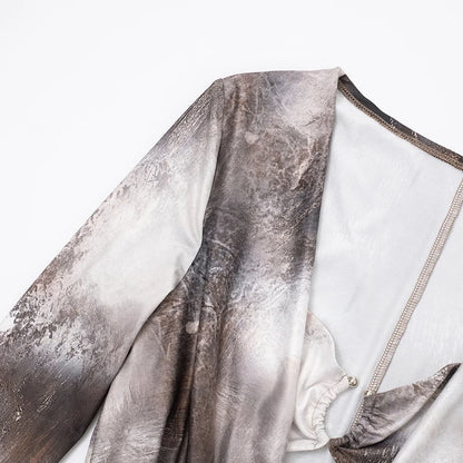 Swing Collar Strapless Top Jumpsuit