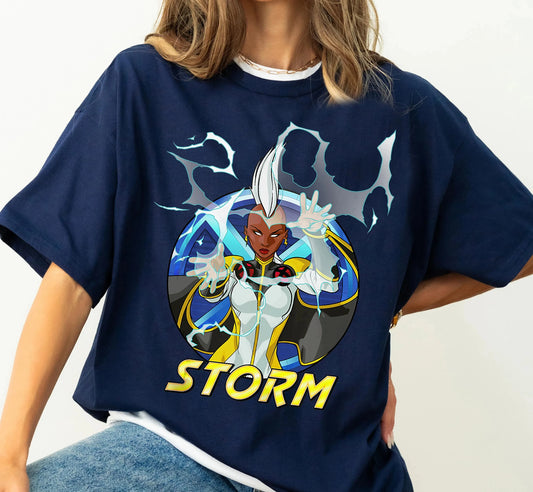 Marvel X-Men Storm Action Portrait Oversized Loose Casual Stylish T-Shirt