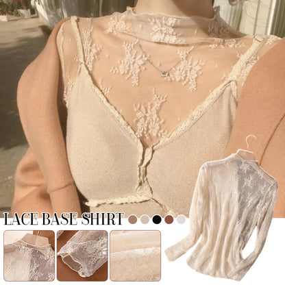 Lace Embroid Mesh Top