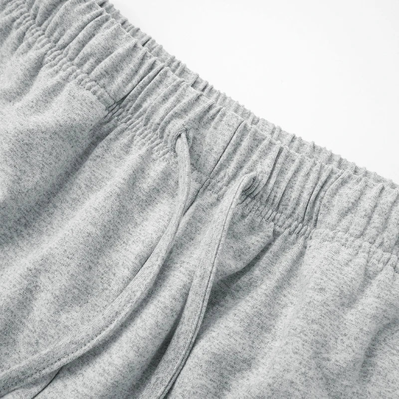 Loose Drawstring Pants Casual Sporty Two Piece Set