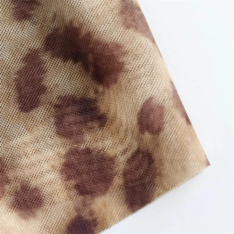 Leopard Print Slip Dress