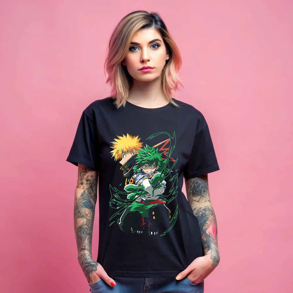 Izuku Midoriya Katsuki Bakugo One For All Boku No Hero Academia Graphic Tee