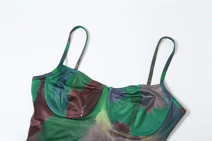 Christie Tie Dye Print Maxi Dress