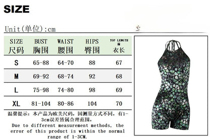 Green Contrasting Color Halter Neck Backless Jumpsuit