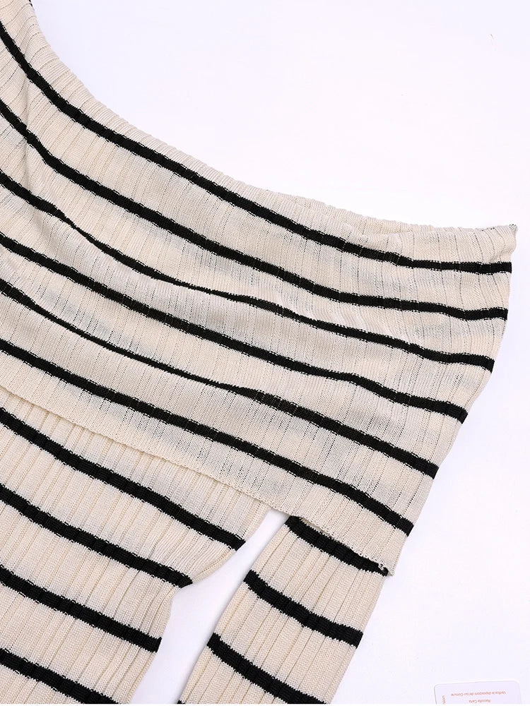 Gianna Party Off Shoulder Slim Fit Knit Maxi Dress