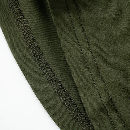 Solid Color Swing Collar Shrink Pleated Irregular Tank Top