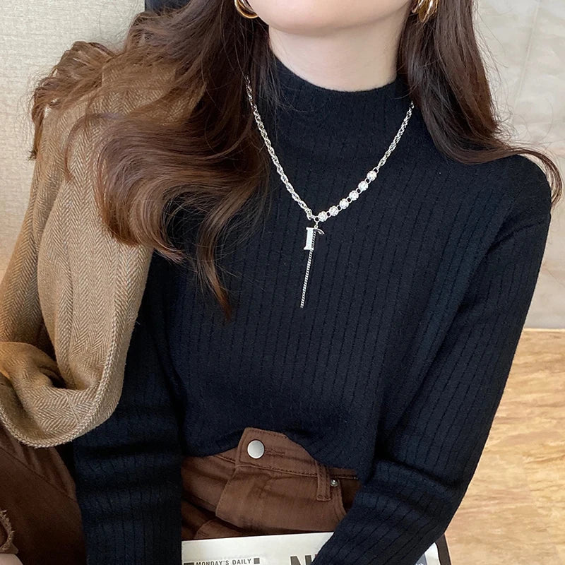 Sarah Velvet Thicken Warm Sweater