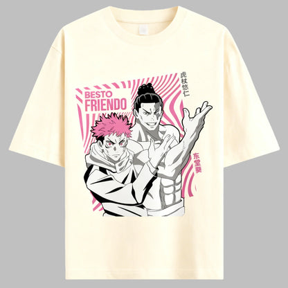 Jujutsu Kaisen Anime Itadori Yuji Aoi Todo T-shirt