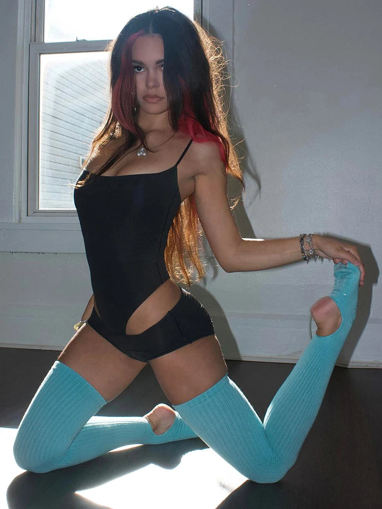 Open High Elasticity Streetwear Clubwear Leg Sleeve